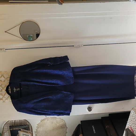 Positive Attitude Dresses & Skirts - Jacquard Dress & Blazer Set